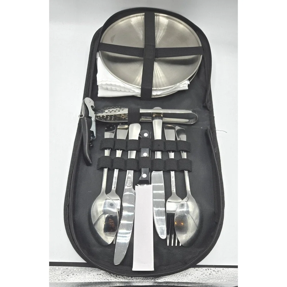 Compact 2-Person‎ Portable Camping Cutlery & Mess Kit
